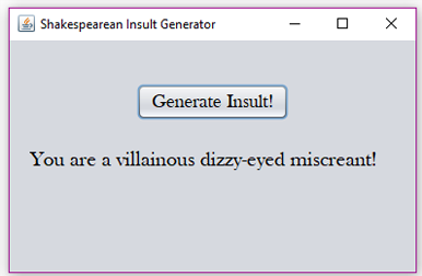 Shakespearean Insult Generator For Writing & Prose